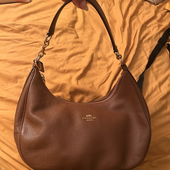 Coach Brown Leather Shoulder Bag (Harley) - Picture 1 of 7